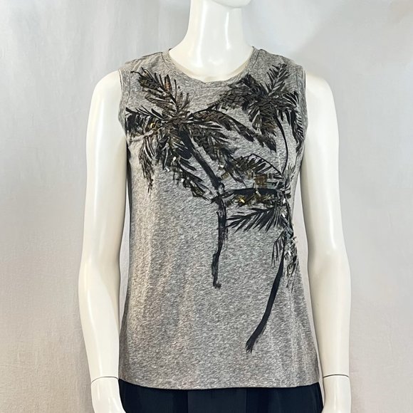 Palm Tree Graphic Tee With Sequins | J Crew - Picture 6 of 6